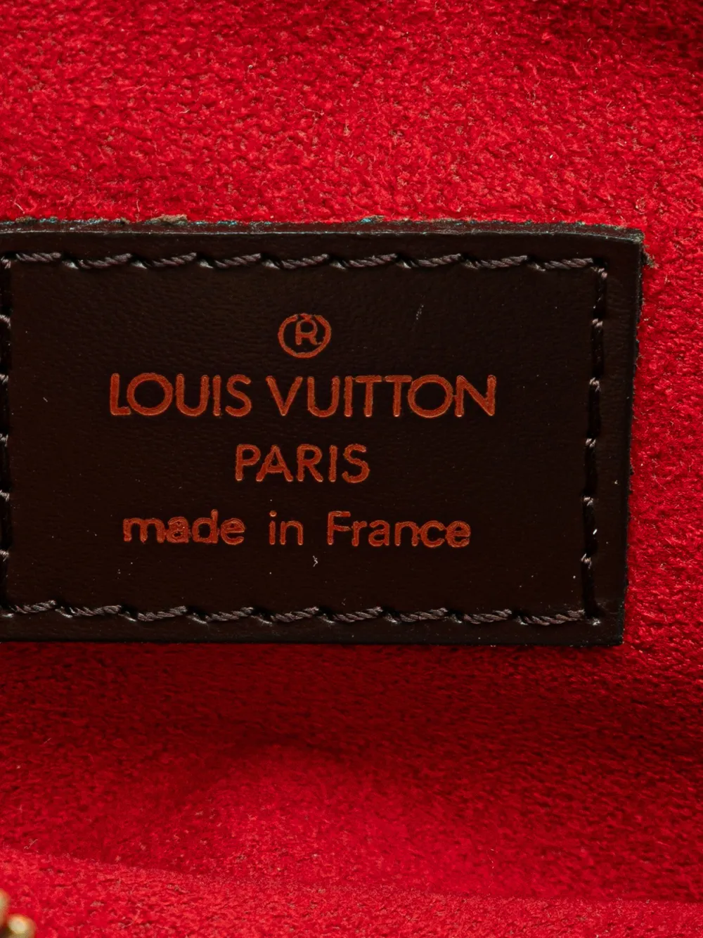 Pre-owned Louis Vuitton 2006 Damier Ebene Ipanema Pochette Crossbody Bag In 褐色