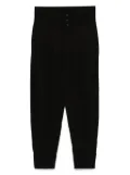 Transit embossed-effect high-waist trousers - Black