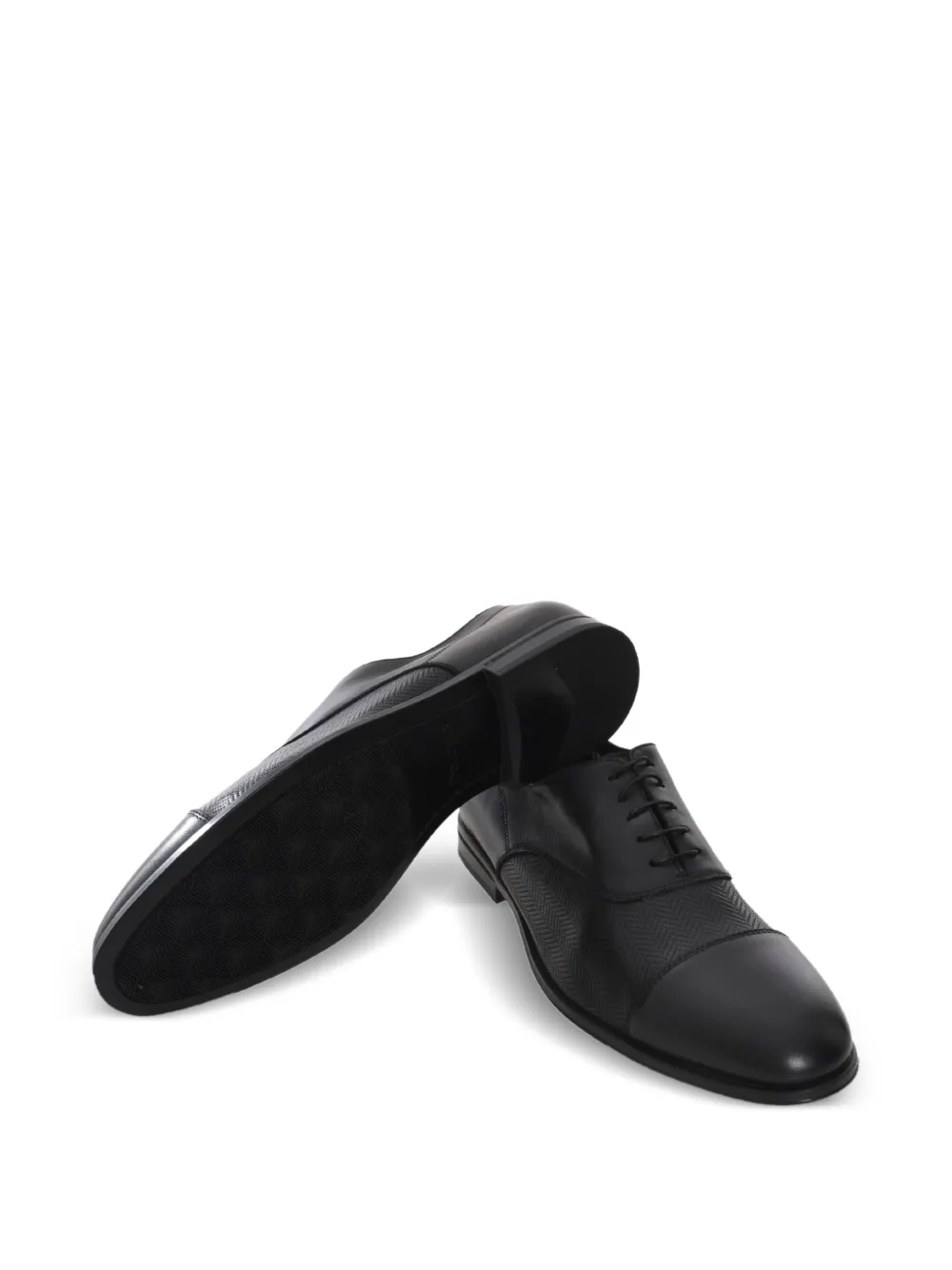 Doucal's leather oxford shoes Black