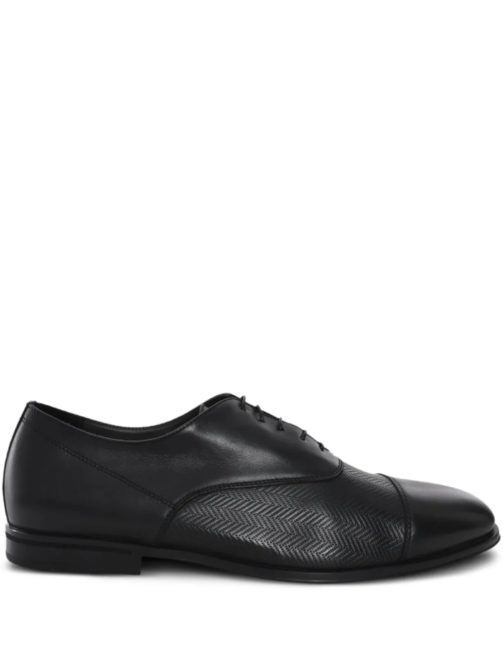 Doucal's Leren Oxford schoenen Zwart