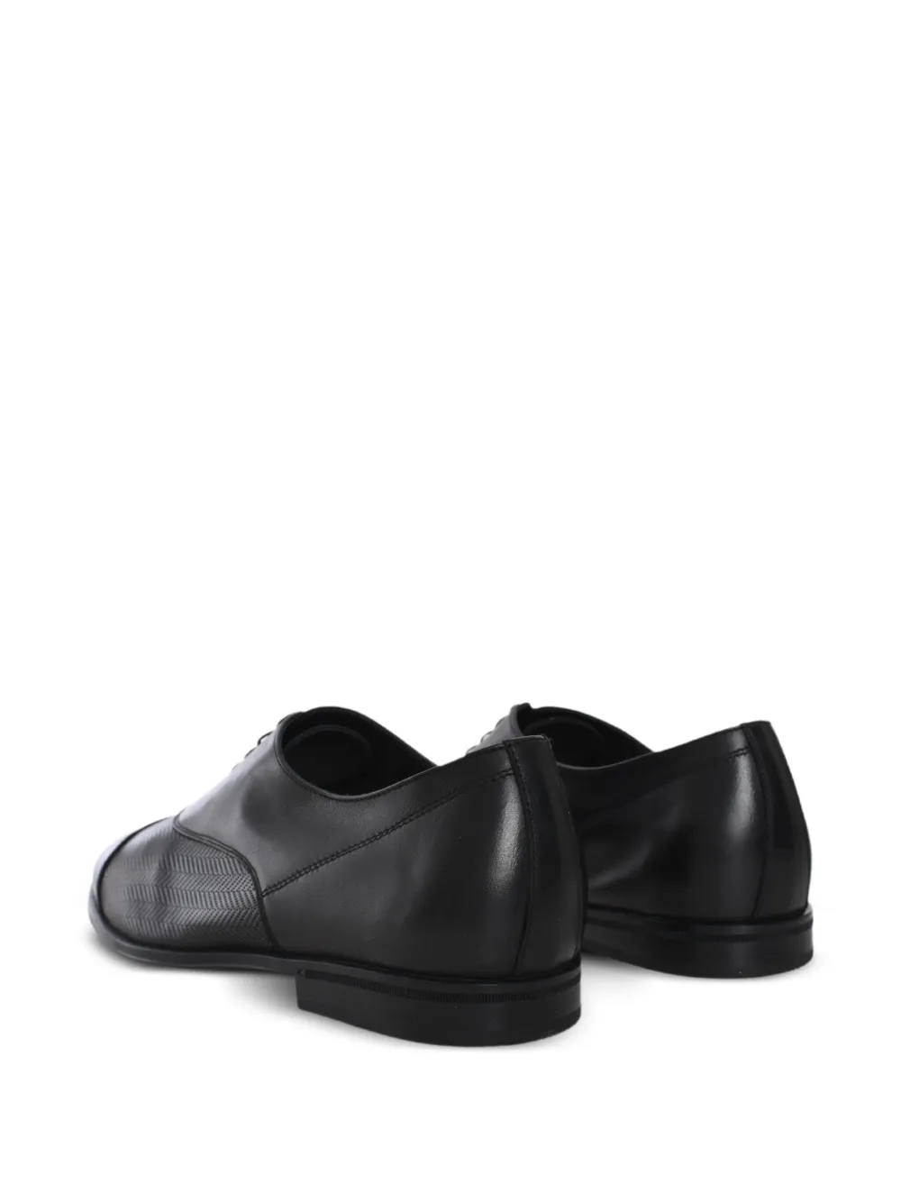 Doucal's leather oxford shoes Black