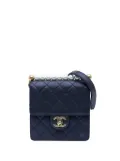 CHANEL Pre-Owned 2019 Small Lambskin Chic Pearls Flap crossbody bag - Blue