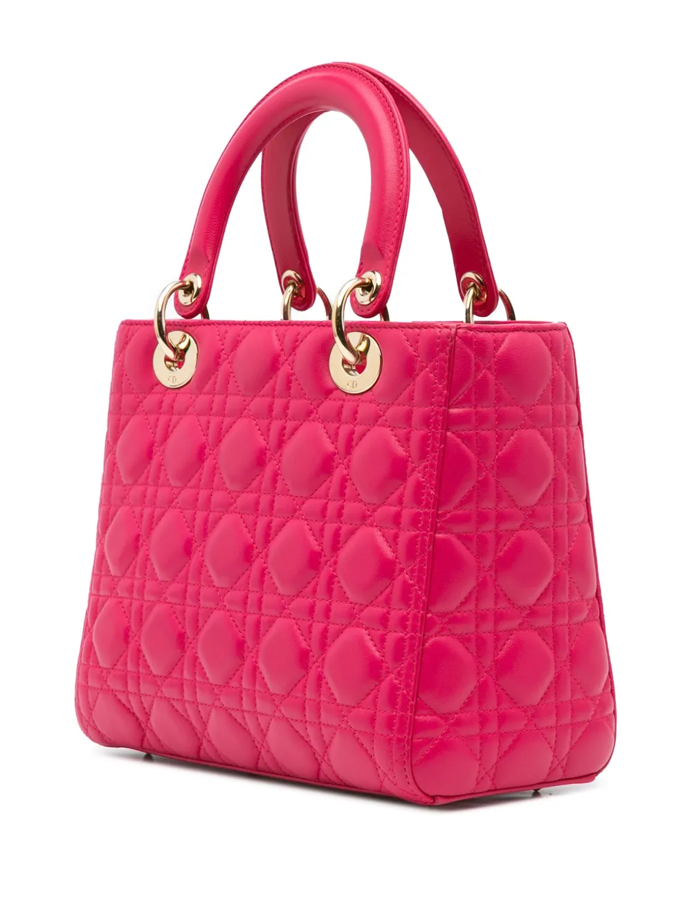 Christian Dior Pre-Owned 2014 Medium Lambskin Cannage Lady Dior satchel | Pre-Owned | Image 2