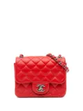 CHANEL Pre-Owned 2016-2017 Mini Square Classic Lambskin Flap crossbody bag - Red