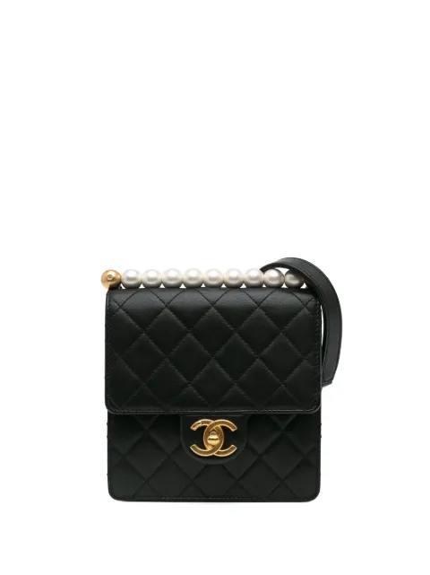 CHANEL Pre-Owned 2019 Small Lambskin Chic Pearls Flap crossbody bag