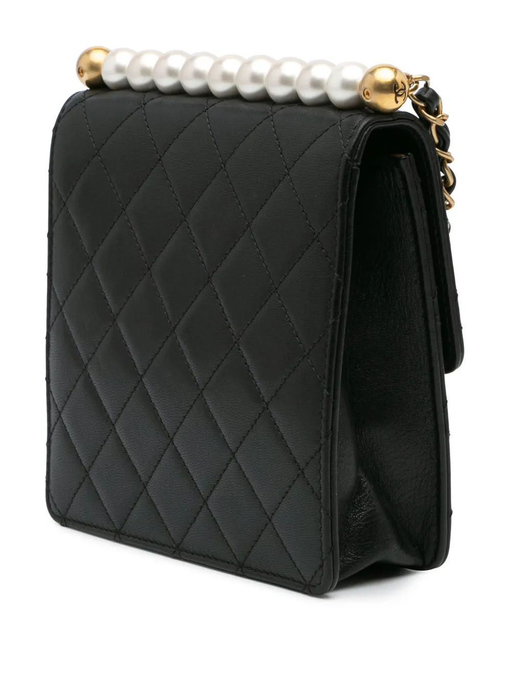CHANEL Pre-Owned 2019 Small Lambskin Chic Pearls Flap crossbody bag | Pre-Owned | Image 2