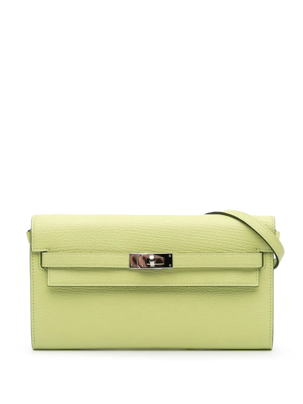 Hermès Pre-Owned 2021 Chevre Mysore Kelly To Go Wallet crossbody bag | Green | Image 1