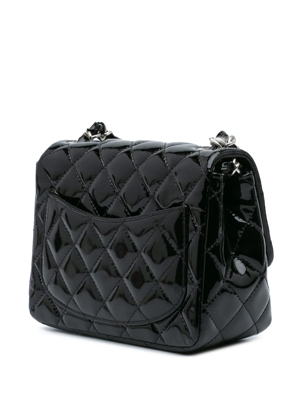 CHANEL Pre-Owned 2013-2014 Mini Square Classic Patent Single Flap crossbody bag | Pre-Owned | Image 2