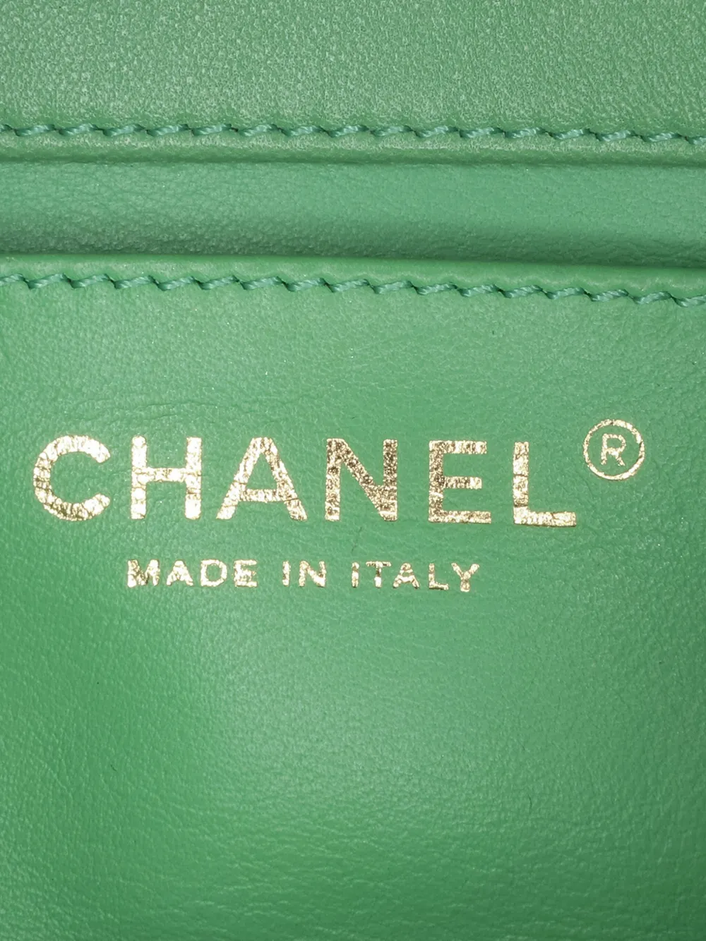 Pre-owned Chanel 2021 Small Quilted Lambskin Chain Is More Flap Satchel In Green