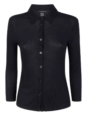 Wandering stand-up Collar Blouse | Black | FARFETCH