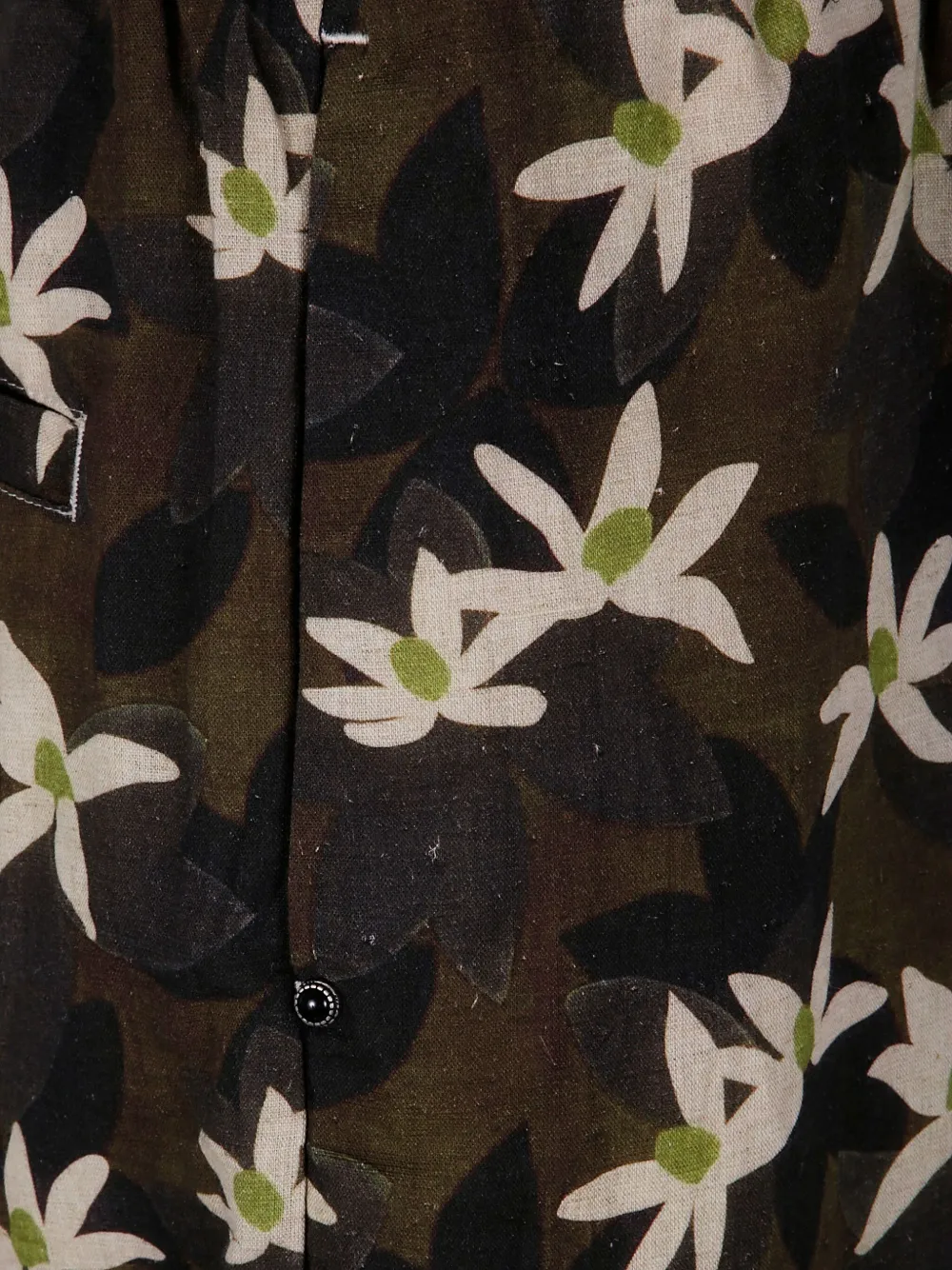 White Sand Shorts met print Groen