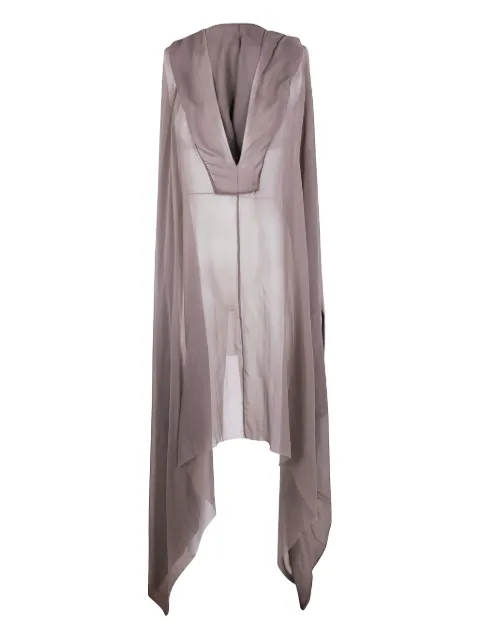 Rick Owens vestido traslúcido