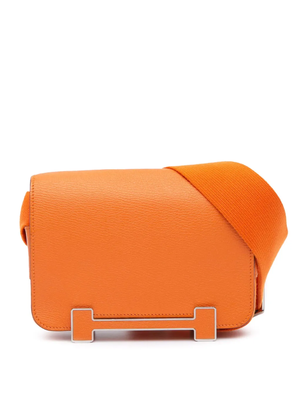 Hermès Pre-Owned 2022 シェブル ミゾール ゲタ ショルダーバッグ - オレンジ Hermès Pre-Owned 2022 シェブル ミゾール ゲタ ショルダーバッグ - オレンジ