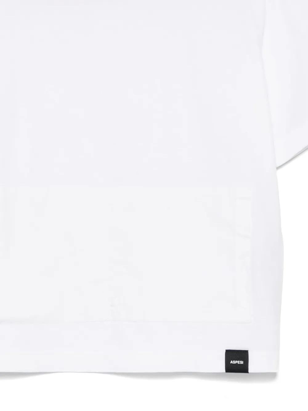 Aspesi Kids T-shirt met logo-label Wit