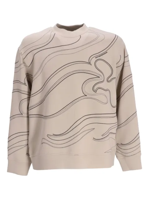 Emporio Armani sudadera con cuello redondo