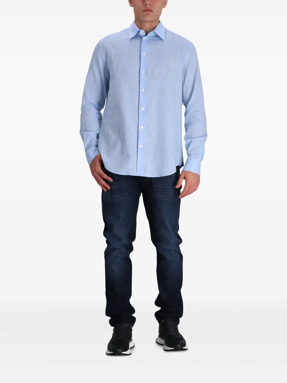 Emporio Armani logo-embroidered shirt | Image 2