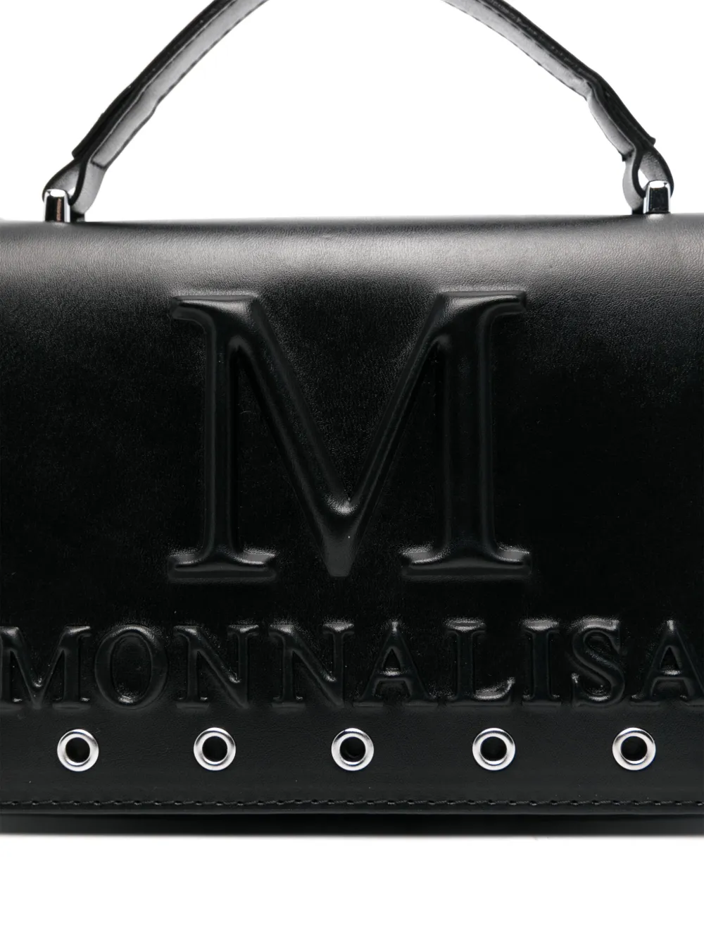 Monnalisa Shopper met ringlets Zwart