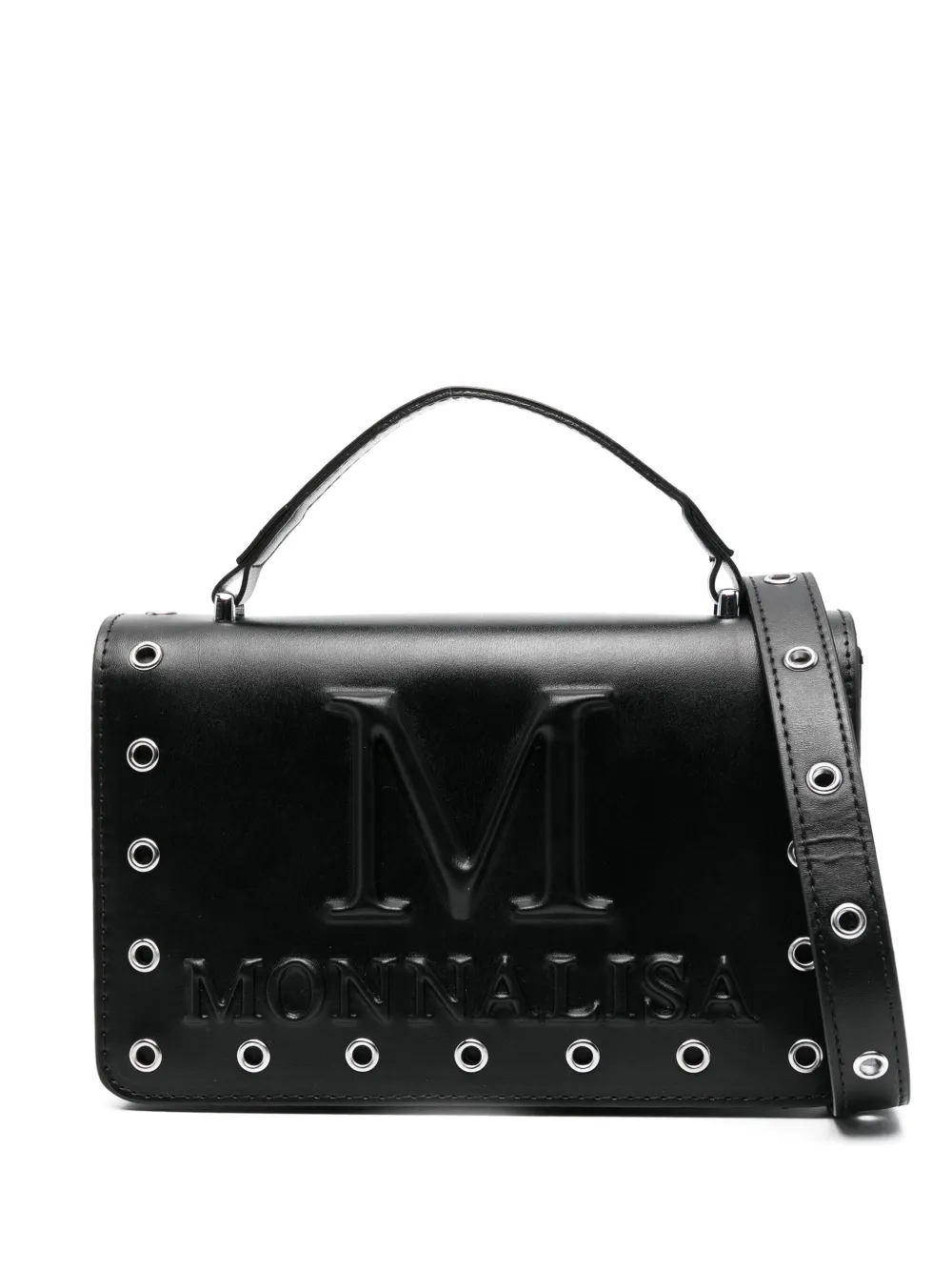 Monnalisa Shopper met ringlets Zwart