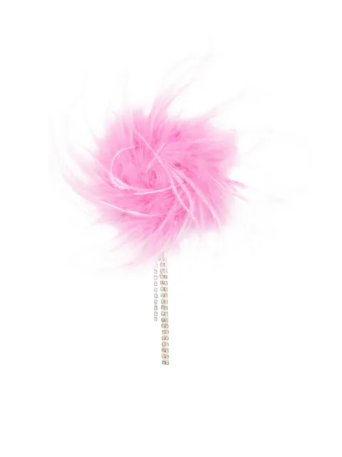 LIU JO broche con detalle de pluma