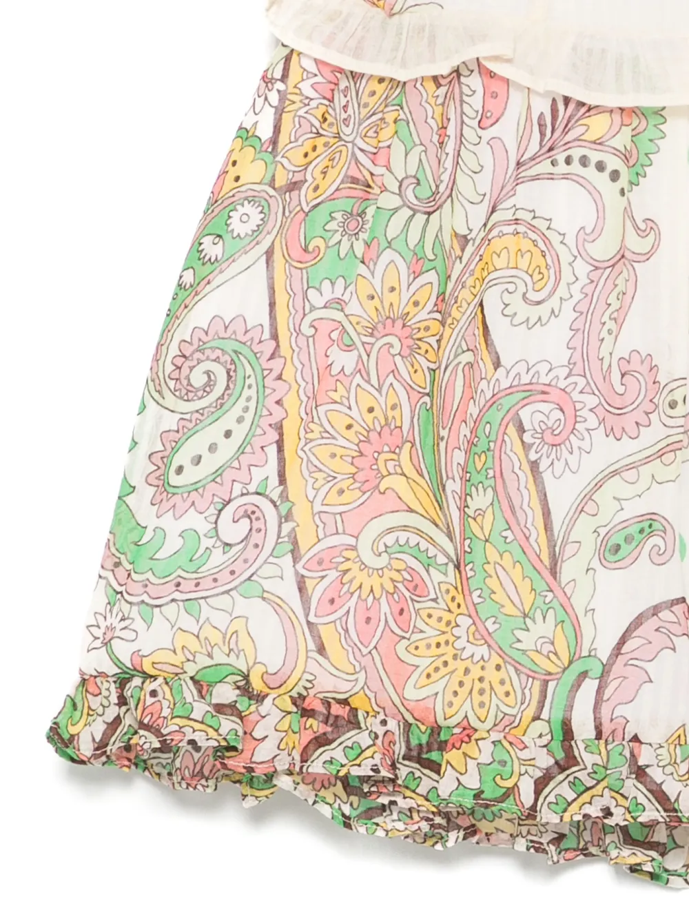 ETRO KIDS Jurk met paisley-print Beige