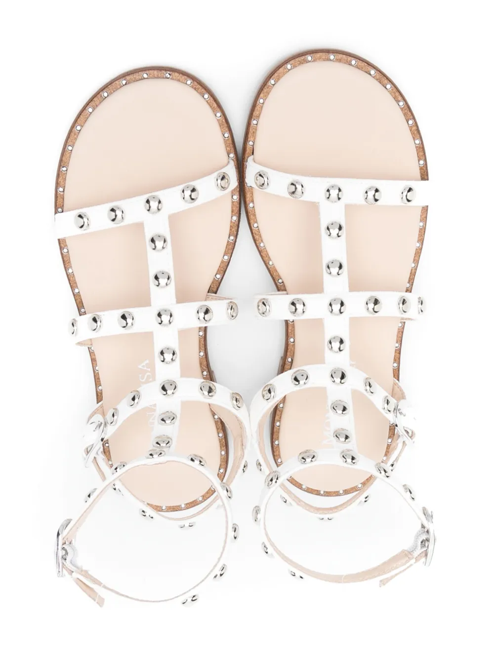 MONNALISA STUDDED SANDALS 