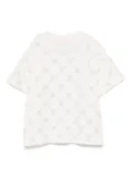 Miss Blumarine crystal-logo T-shirt - White