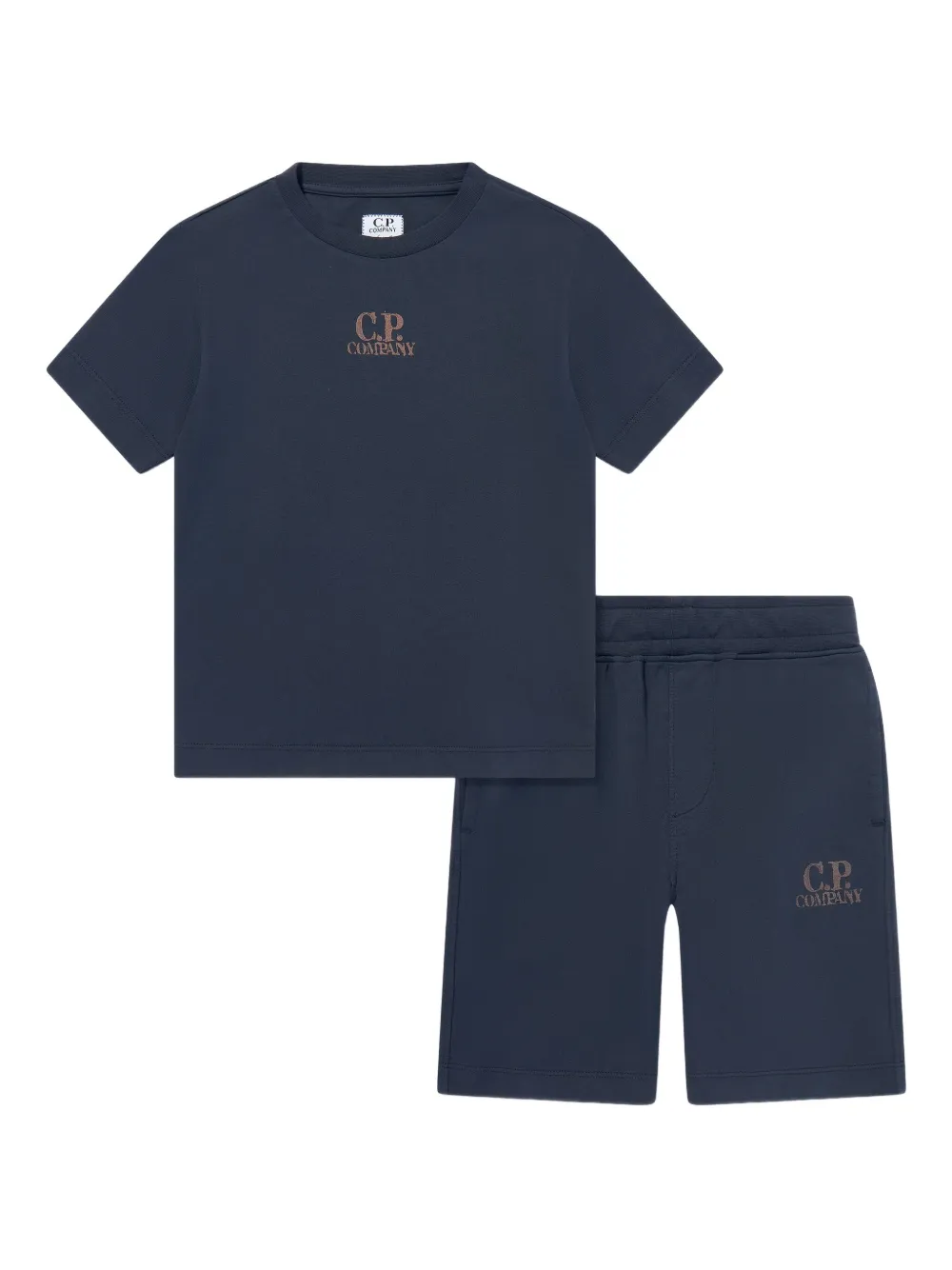 C.P. Company Kids Vest en broek met logoprint Blauw
