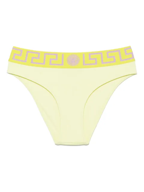 Versace bas de bikini à détail Greca