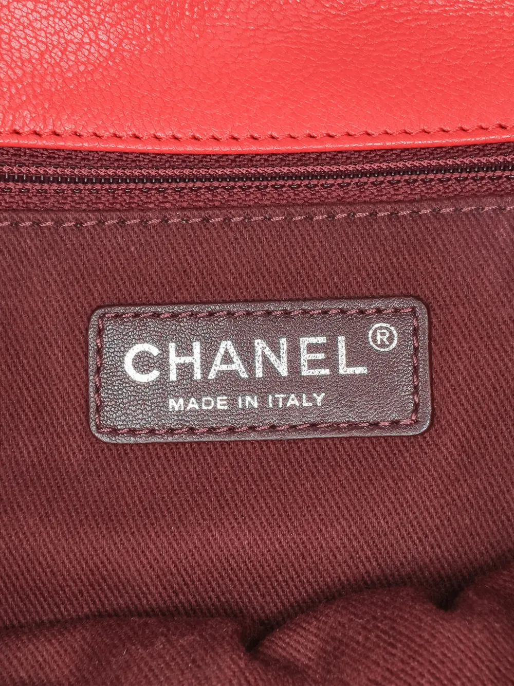 Pre-owned Chanel 2016-2017 Small Quilted Goatskin Double Carry Waist Chain Flap Satchel In 红色