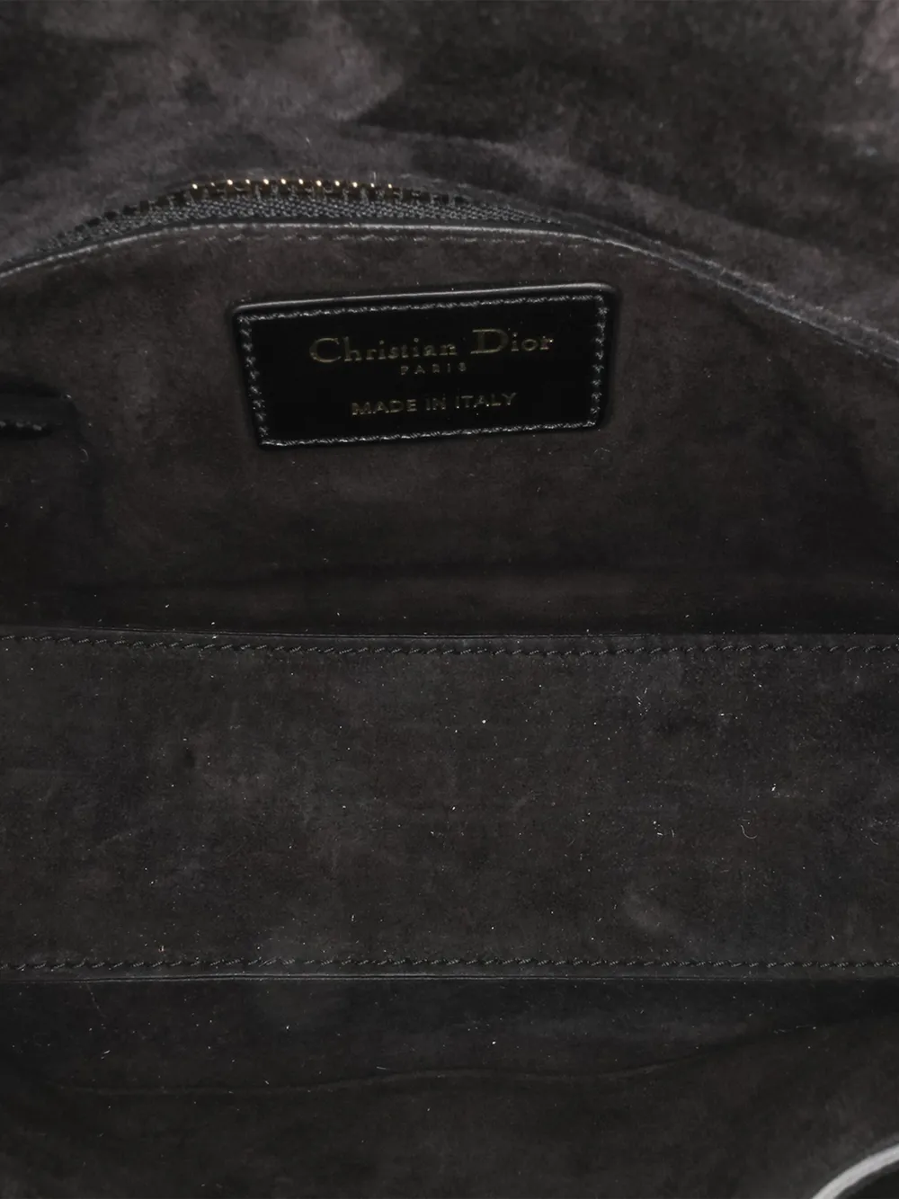Pre-owned Dior 2018 Small Crinkled Patent Cannage My Abc Lady Satchel In 黑色