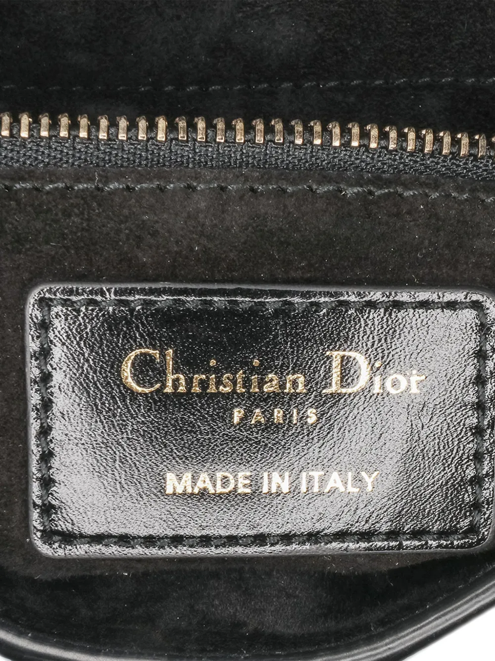 Pre-owned Dior 2018 Small Crinkled Patent Cannage My Abc Lady Satchel In 黑色