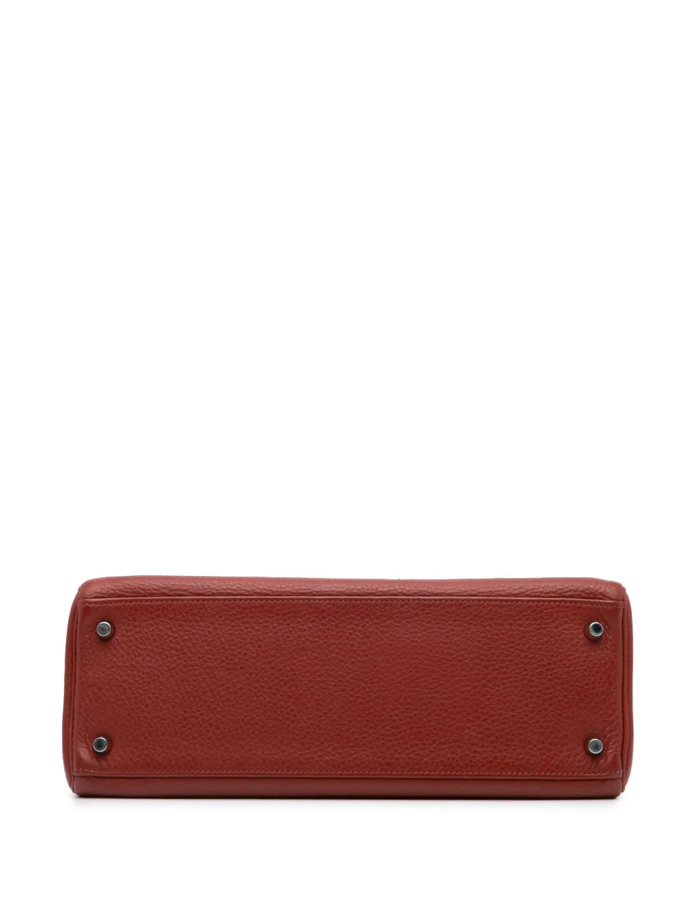 Pre-owned Hermes 2009 Clemence Kelly Ii Retourne 32 Satchel In 红色