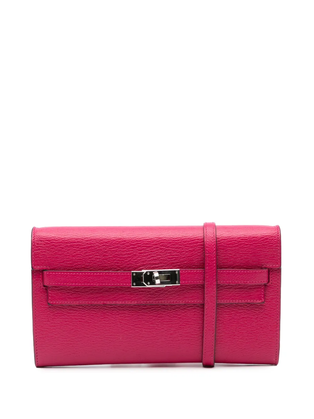 Hermès Pre-Owned 2022 Chevre Mysore Kelly To Go Wallet crossbody bag | Pink | Image 1