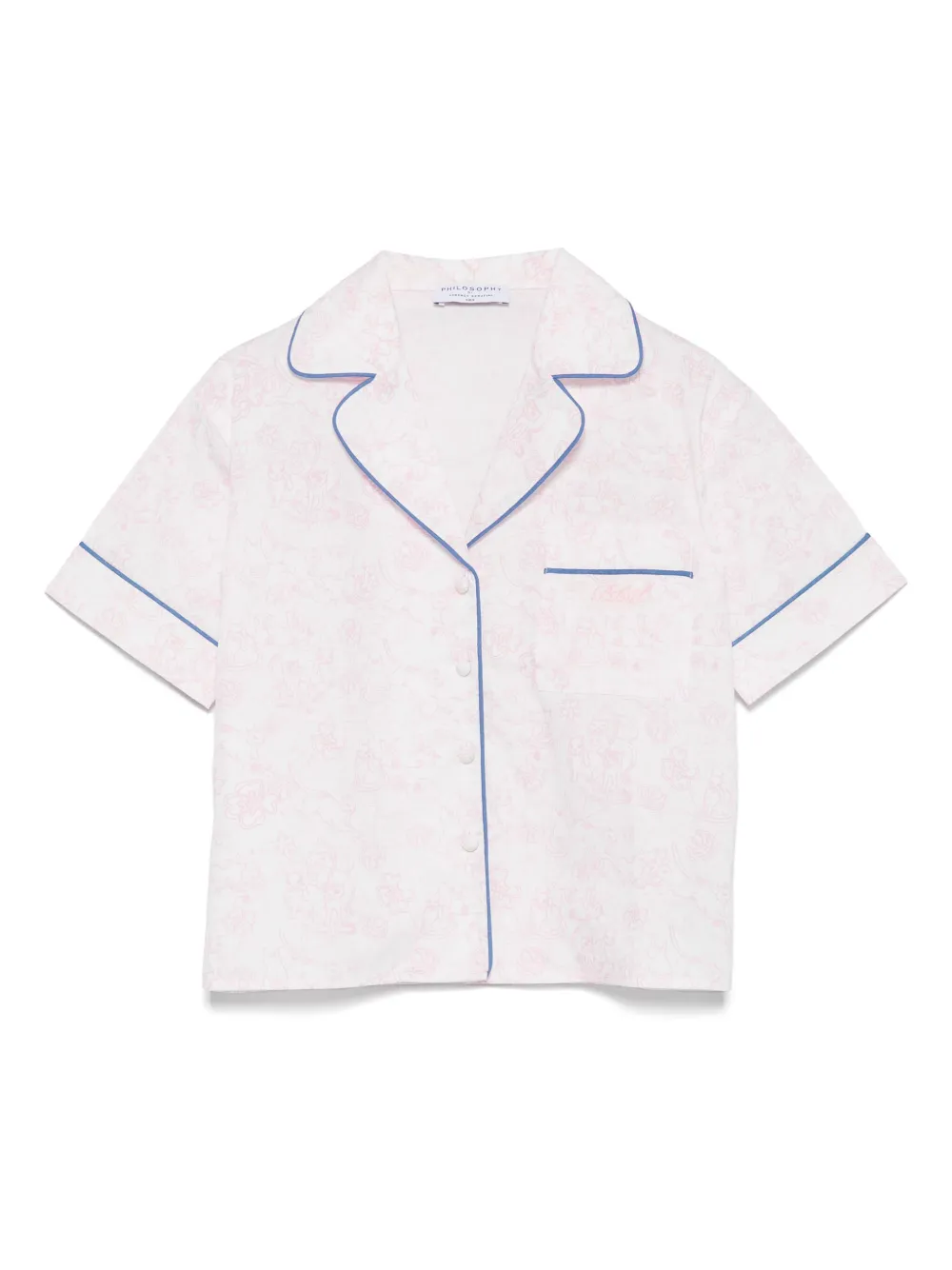 Philosophy Di Lorenzo Serafini Kids Shirt met kattenprint Roze