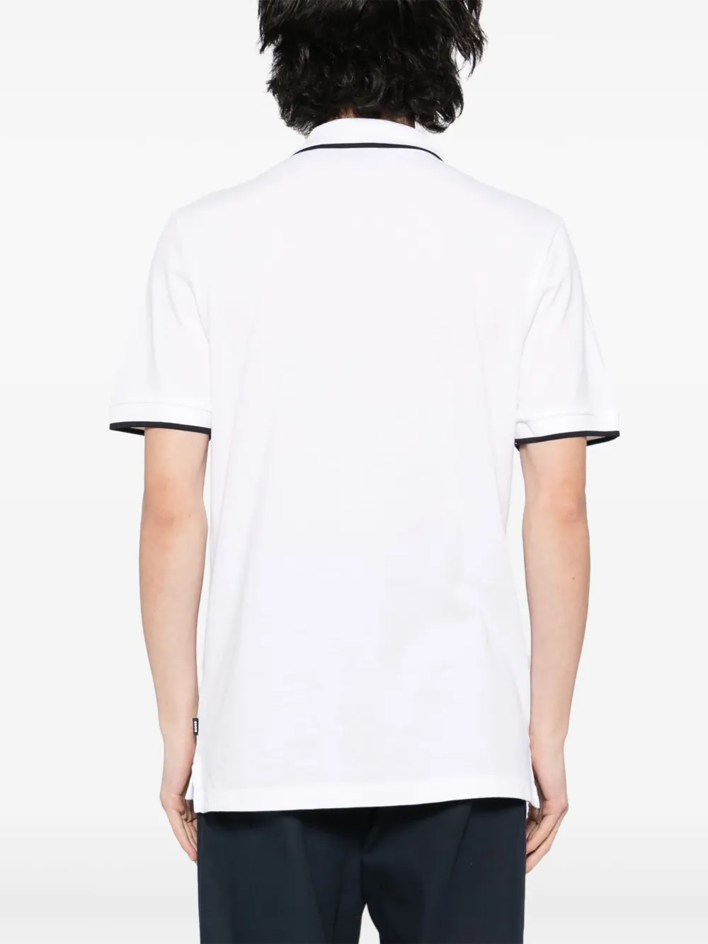 BOSS Poloshirt met logo Wit