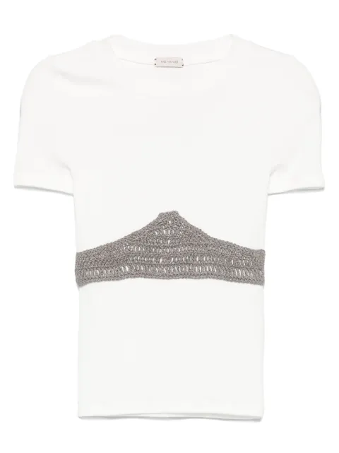 The Mannei playera con detalle de crochet