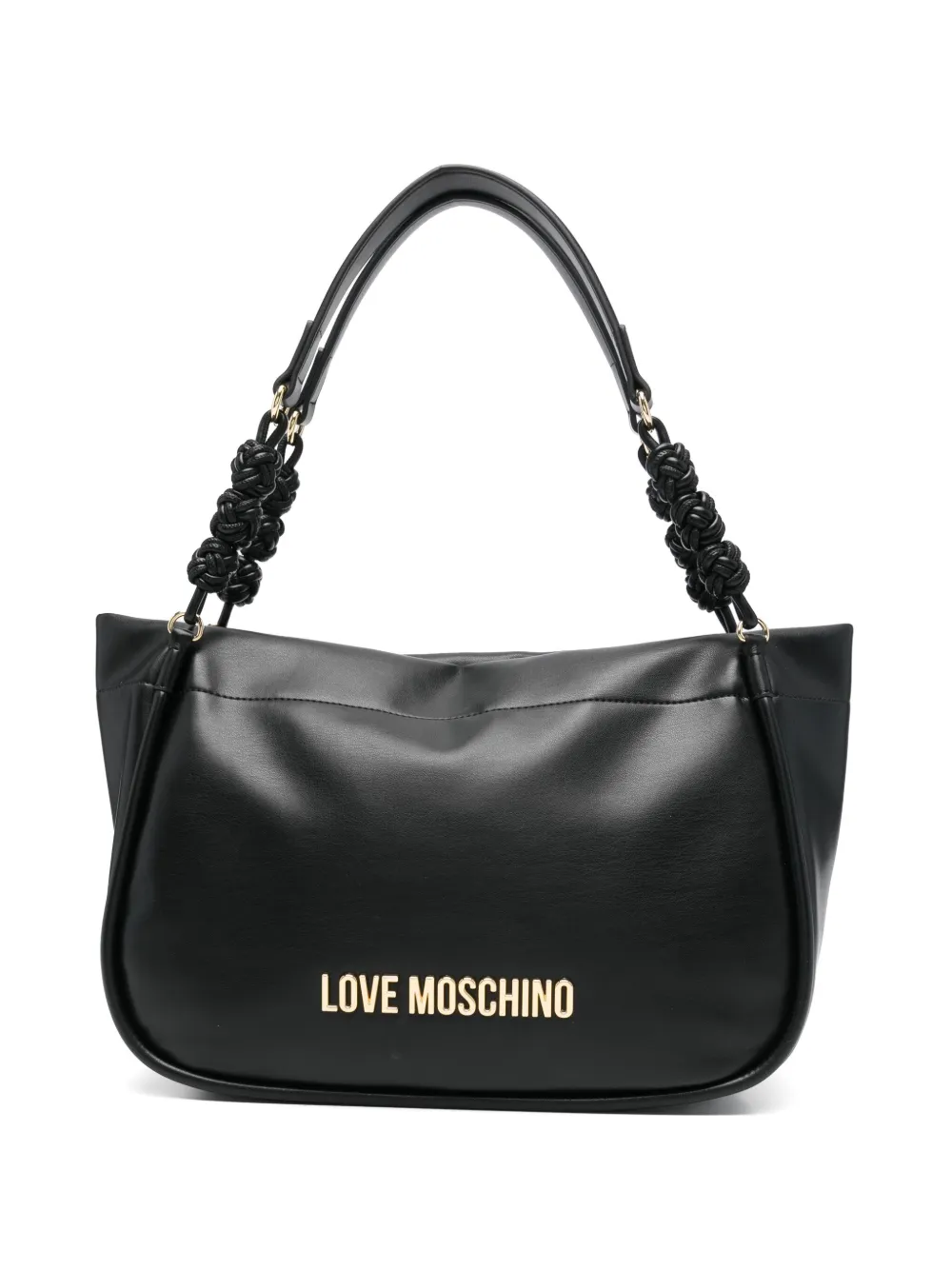 Love Moschino アニマルフリーレザー ショルダーバッグ - ブラック Love Moschino アニマルフリーレザー ショルダーバッグ - ブラック