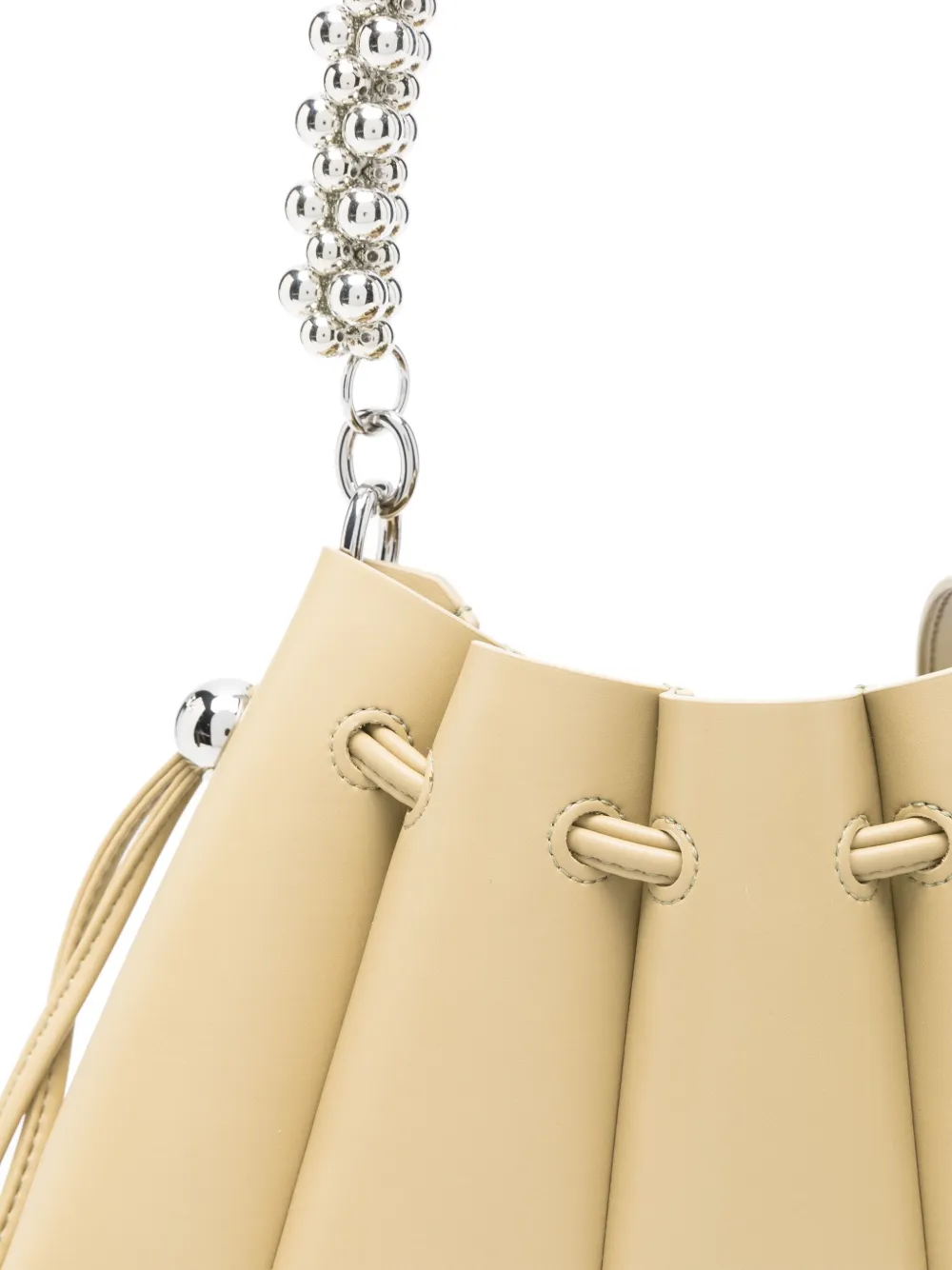 Themoirè Dafne Beads schoudertas Beige