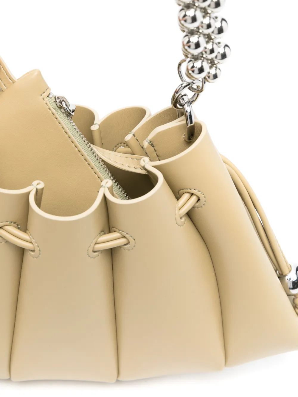Themoirè Dafne Beads schoudertas Beige