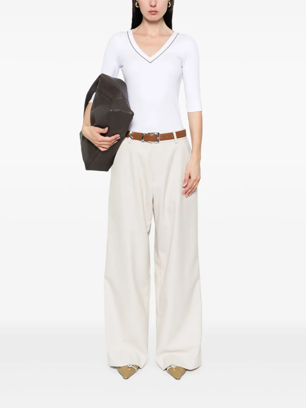Brunello Cucinelli playera con cuello en V | Playeras y jerséis | Image 2