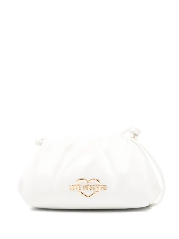 Love Moschino logo-plaque Cross Body Bag | White | FARFETCH