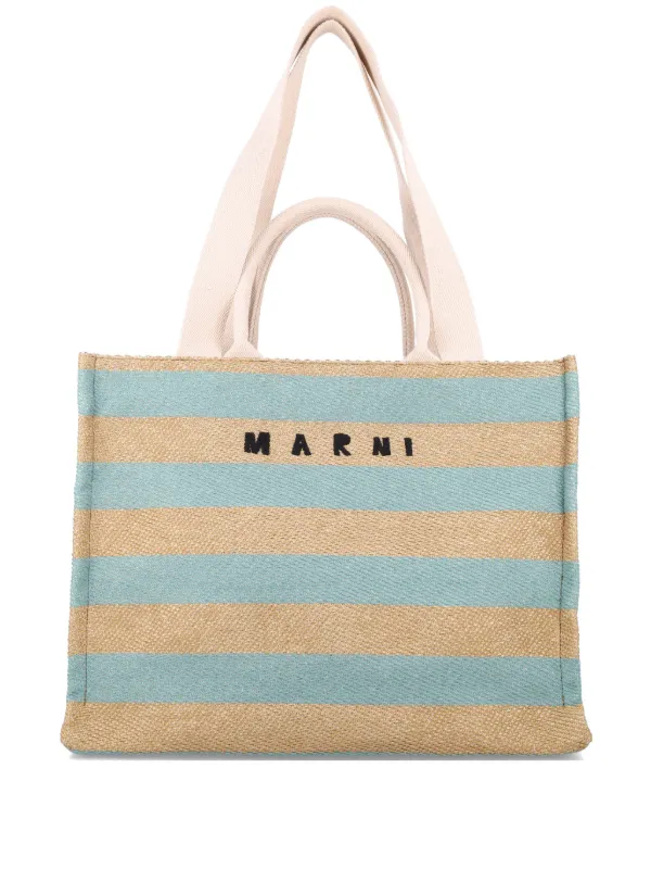 Marni Medium Basket Tote Bag | Neutrals | FARFETCH