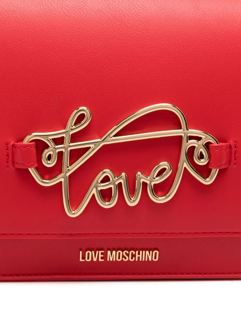 Love Moschino Schoudertas met applicatie Rood