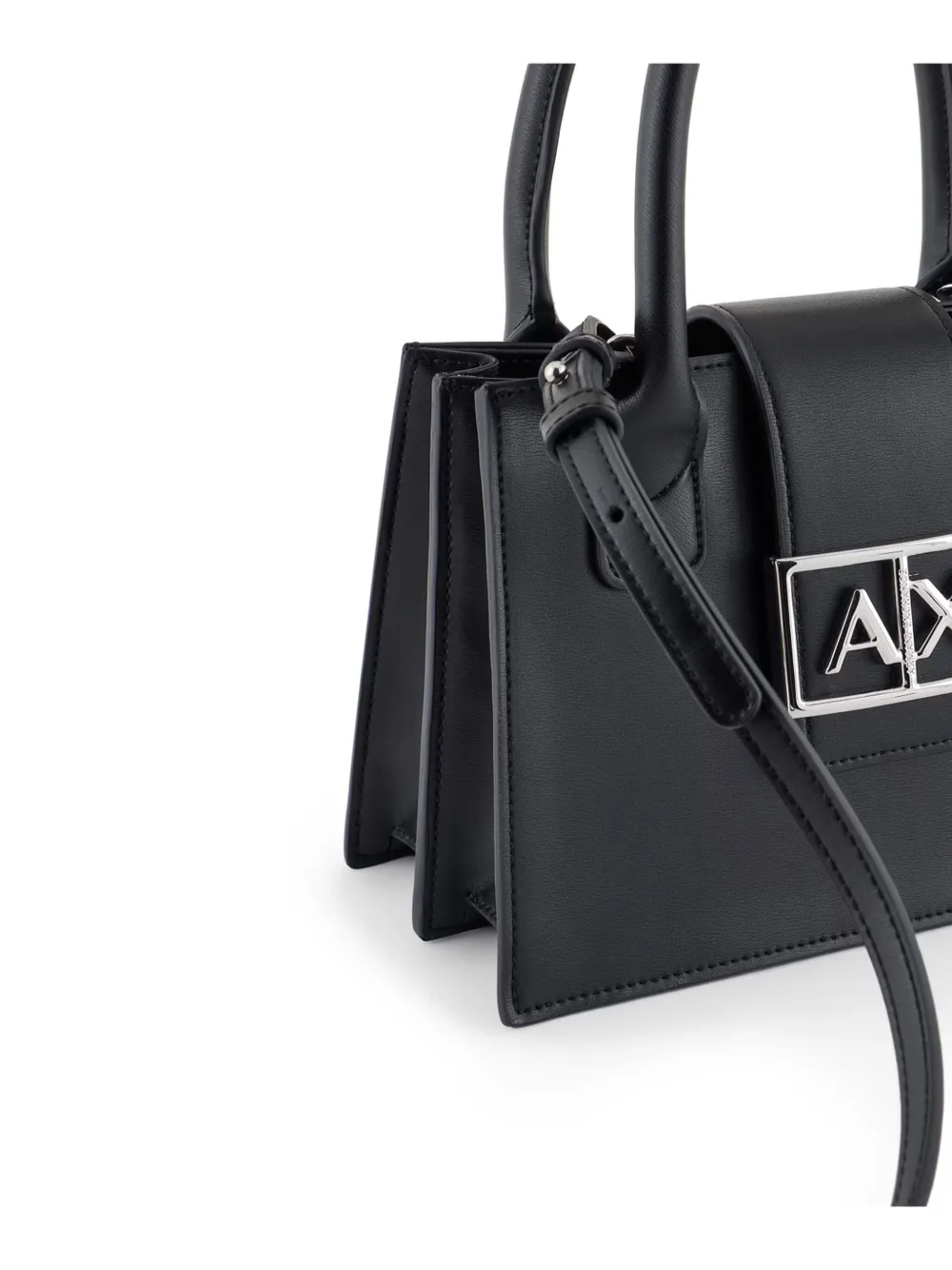 Armani Exchange Shopper met logo-applicatie Zwart