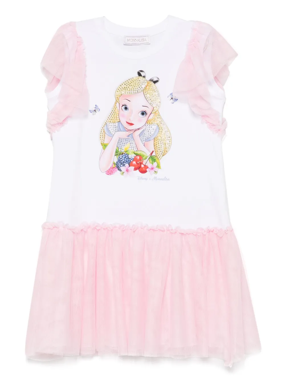 Monnalisa x Disney Alice ワンピース - ホワイト Monnalisa x Disney Alice ワンピース - ホワイト
