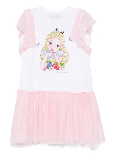 Monnalisa vestido con estampado Alice de MONNALISA x Disney