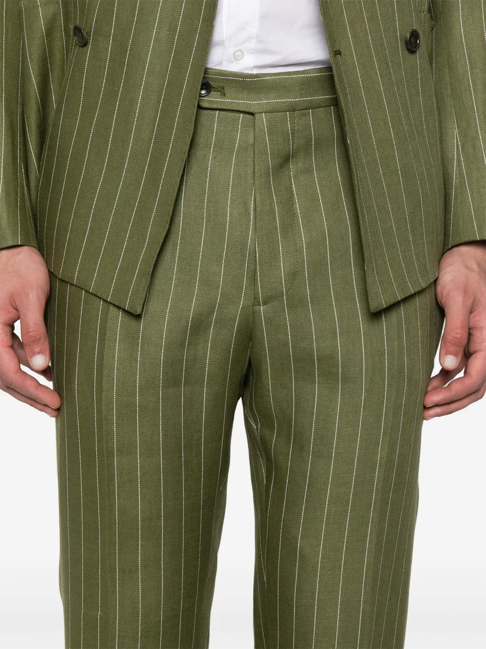Tagliatore Pak met krijtstreep Groen