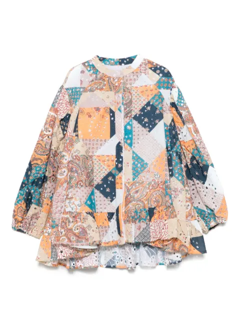 ETRO KIDS patchwork-print blouse