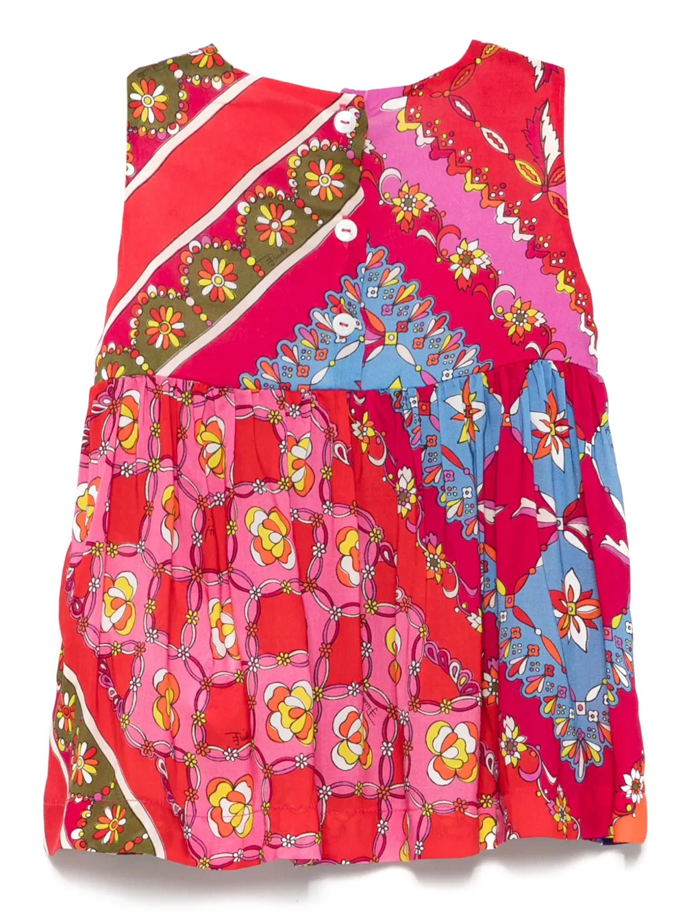 puccijunior PUCCI Junior Jurk met bloemenprint - Oranje
