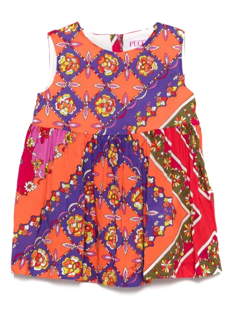 PUCCI Junior Vestido com estampa floral